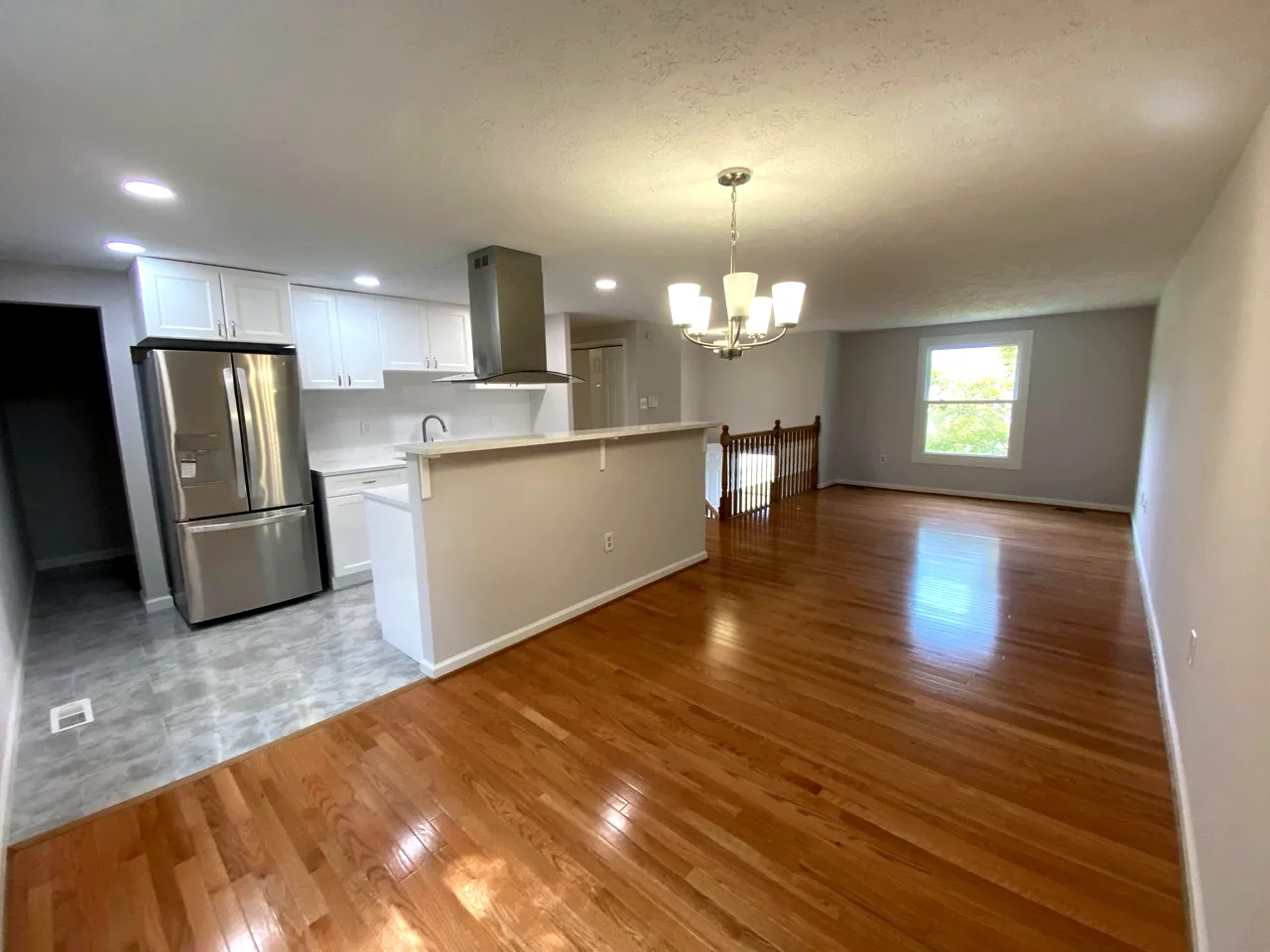 Tile and Hardwood flooring installation in a Maryland home